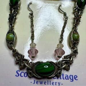 Miracle jewelry Celtic bracelet and earrings.